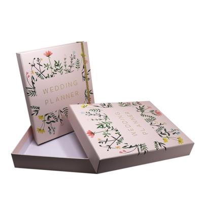 China Spiral Chinese Style Customized OEM Coil Wedding Notebook Planner With Box Printing for sale