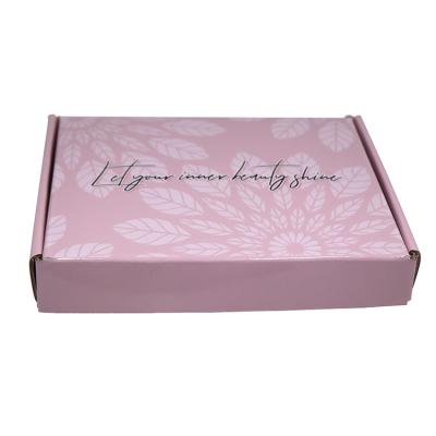 China High Quality Customized Recycled Materials Box Tab Lock Fold Corrugated Paper Mailing Gift Announcement Packaging Box for sale