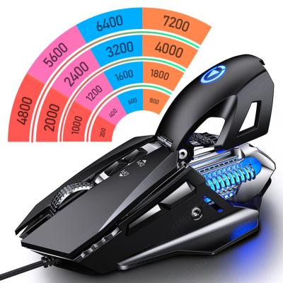 China Gaming G10 Wired USB Macro Programming 7200 DPI Colorful Water Cooled Lightweight Gaming Mouse With LED Backlight 7 Button For PC Laptop Computer for sale