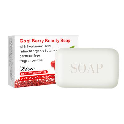 China Disaar Gouji Berry Hotel Lightening Skin Beauty Natural Base Cleansing Bath Whitening Soap For Woman Man Cleansing for sale