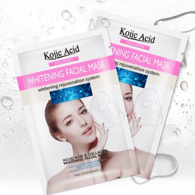 China Natural organic face sheet kojic acid whitening facial mask wholesale anti aging moisturizing cream face sheet for sale