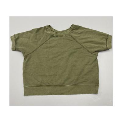 China Breathable High Quality Short Sleeves Womens Vest T-Shirt Ladies T-Shirts for sale