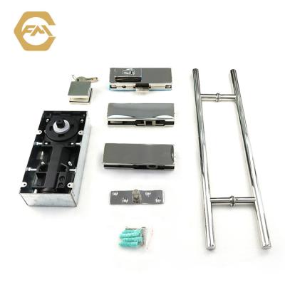 China German Door Control Manufacturer Modern Double Cylinder Hardware Tempered Glass Door Closer 90-100kg Hydraulic Floor Spring Hinge for sale