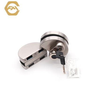 China Latest Model Stainless Steel 304 Frameless Smart Door Lock Fingerprint Sliding Smart Glass Door Lock for sale