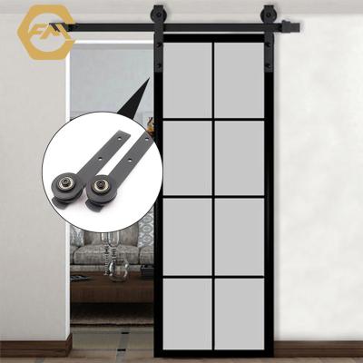 China Guangdong Manufacturer Modern American Style Carbon Steel Wood Folding Industrial Sliding Barn Door Hardware for sale