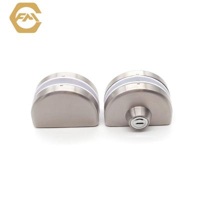 China Easy to install and maintain. Chinese Factory Semicircle Frameless Key Bathroom Shower Room Glass Door Split Type Lock for sale