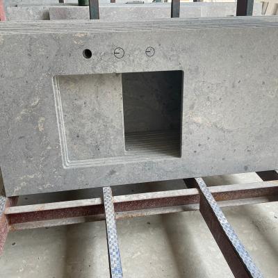 China Natural hot smooth concrete gray color granite lowes texture homes sale stone kitchen countertops for counter top bath vanity for sale