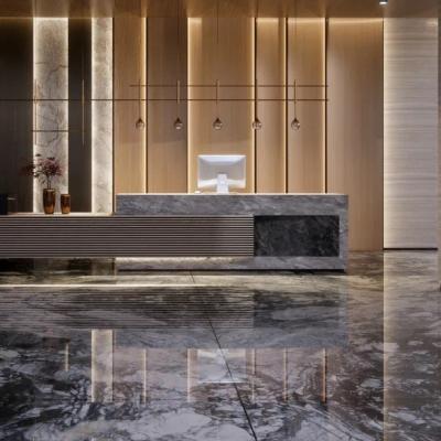 China Modern Polished China Gray Marble Slabs Hilton Gray Marble Tiles For Homes Decoration for sale