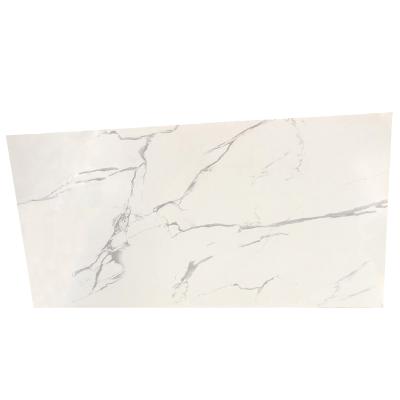 China Artificial Engineered Stone Calacatta Looking Artificial Marble Slabs For Wall Background Tiles Bathrooms for sale