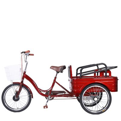 China Cargo& High quality passenger tandem tricycle for adult adults for woman adult tricycle with 3 seat tricycle cargo ab carton packing for sale