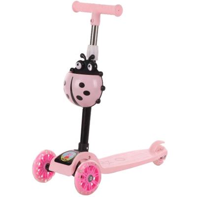 China 2020 new design cheap price child foldable lightweight tricycle spare parts kids girl boys 2 in 1 scooter for kids 3 wheels for sale