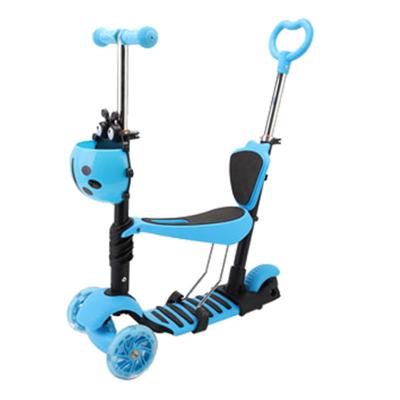 China Children 2021 high quality kickboard tricycles 1 in 1 child china factory price new wholesale cheap design 5 kick scooter for child for sale