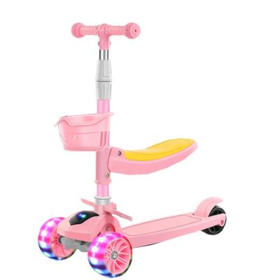 China 2022 High Quality China Cheapest Price China 1 Wheel Pink Child Foldable Kids 3 3 12 Years Old Girl Kick Scooter For Kids for sale