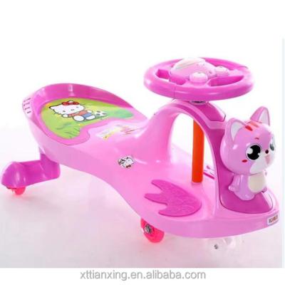 China Toy Assurance Price New Model High Quality Cheap Ride On Wheel PU Snap Wheel Children Swing Car Baby Twist Car For Sale for sale