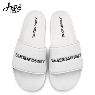 China Women's Sandals 2021 Women Slides Custom Sandal Designer PVC Summers Slides Fashion Trend Happyslides Slipper Sandals for sale