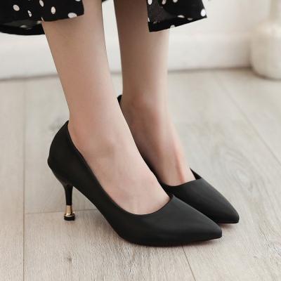 China Hellosports New Lightweight Fashion Led Toe Ladies Pumps Dress Shoes Stiletto Heels For Women Shoes for sale