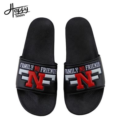 China Happyslides Latest Design Anti-Slippery Men Refine Custom Man Fashion Slippers, Custom Sandals Slipper Men Hot PVC Slides Slipper for sale