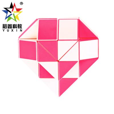 China DIY TOY Yuxin 24 Blocks Diamond Shape Changed Magic Ruler Magic Snake Cube Blocks Snake Twist Puzzle Folding Educational Toys for sale