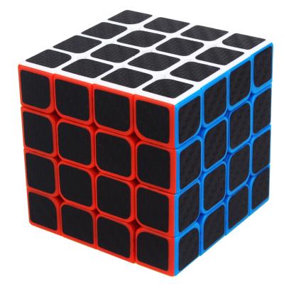 China Mini Yuxin Carbon Fiber Magic Smooth Puzzle Toy Colorful 4x4 Cube For Kid Cheap Toys Wholesale Riddle Game for sale