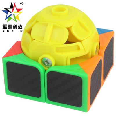 China FLASHING Yuxin 1636 51mm 75g Carbon Fiber Sticker Kids Ship Magic Puzzle Cube Toy 2x2 Cube Game Cube Puzzle Toys for sale