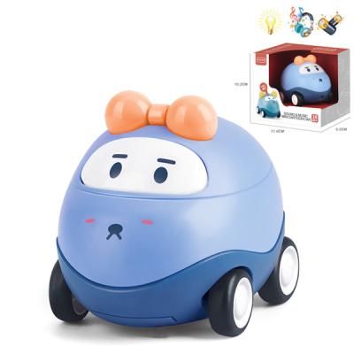 China CAR electronic ELECTRIC LIGHTS MUSIC toy carryover WITH NON TRANSPARENT BATTERY WHEELS for sale