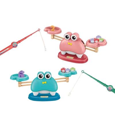 China Fishing Game New Products 4 In 1 Assorted Balance Crab Fishing Shape Educational Toys for sale