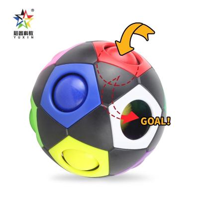 China Christmas Educational Toy Yuxin OEM Toy Stress Relief Black Magic Rainbow Ball ABS Plastic for sale