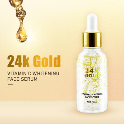 China Skin Revitalizer Skin Care Facial Serum New Anti Aging 24k Gold Serum Dark Spot Brighten Vitamin C Serum for sale