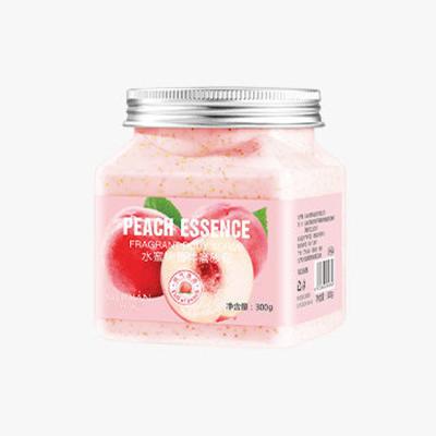 China Exfoliator Peach Body Scrub Strawberry Body Exfoliating Ice Cream Scrub for sale