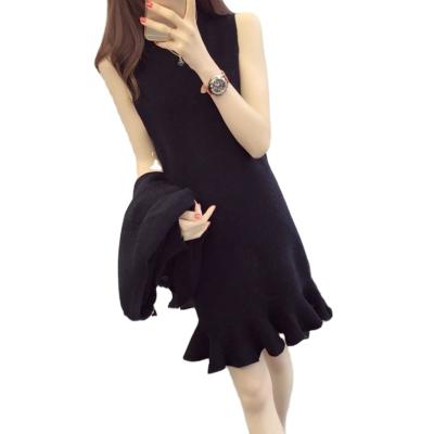 China 2022 Wholesale Women QUICK DRY Two Piece Set High Quality Autumn Slim Elegant Mini Length Spring Dress Fashionable Women's Knitwear for sale