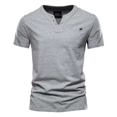 China Wholesale New Anti-wrinkle 2022 men's summer plus size casual fashion 95% cotton high quality O-neck men's sports thin T-shirt for sale