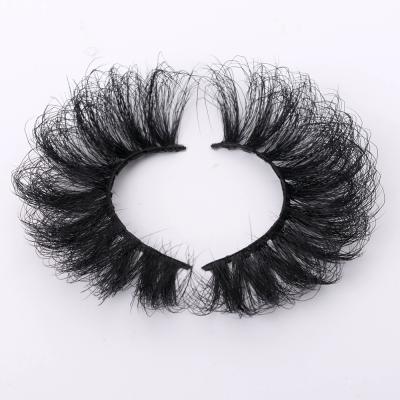 China Fluffy Synthetic Lashes 25mm False Mink Eyelashes 5d Effect False Eyelashes 3d Mink Eyelash for sale