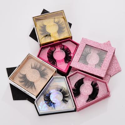 China Wholesale Feather Customized 70mm False Full Mink Eyelashes, With Private Label Eyelash Box Packing for sale