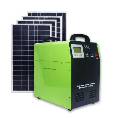 China 300W500W Home Complete Ground Solar Power System Kit / Solar Panel / Off Grid Solar Power System0.5KWH for sale