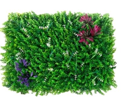 China Factory Hot Selling Plastic Artificial Wall Home Decor Verttical Artificial Wall Grass Easily Assembled Pink Wall for sale