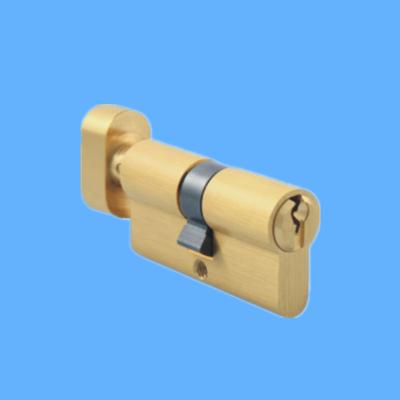 China Full Brass Hot Style Partial Brass Cylinder With Knob With Full Size Keys For Lock for sale