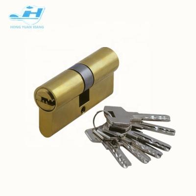 China Locked Works Good Quality European Profile Door Lock Brass Cylinder for sale