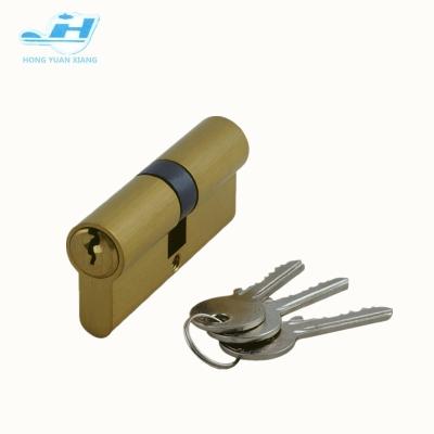 China Full brass hot style partial brass cylinder with normal keys for lock for sale