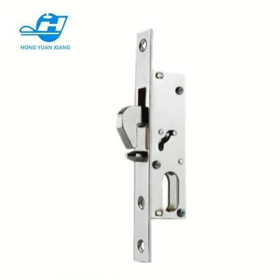 China Oval Cylinder Hole 20mm Backwash Zinc Hook Bolt Security Sliding Door Lock With Oval Cylinder for sale