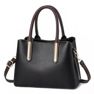 China Amazon Popular Product Portable Customized PU Ladies Tote Bag Leather Luxury Handbag for sale