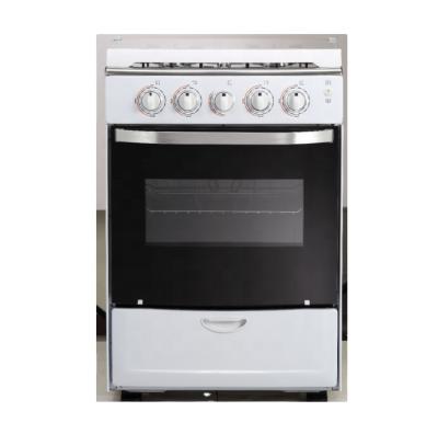 China Outdoor factory kitchen free standing cooktops gas stove with oven 4 burner 50cm height for sale