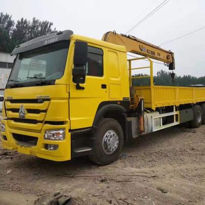 China Hot sale factory direct sales fully - functional sinotruk hw19712 crane used heavy truck ZZ3257N4147D1 for sale