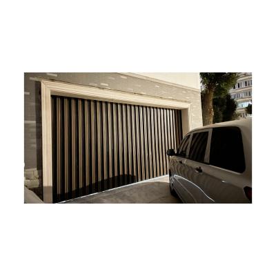 China Anti - Theft Space Top Low Installation Aluminum Side Sliding Garage Doors for sale