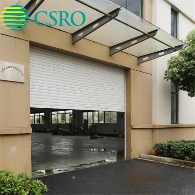 China Easy Assembled Steel Automatic Roll Garage Door With 77mm Insulated Slats for sale