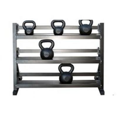 China Indoor Three Layer Kettlebell Rack Dumbbell Rack Gym Equipment HRRK06 for sale