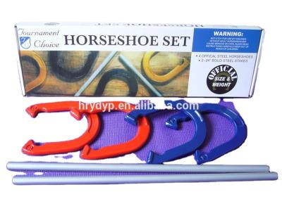 China Cast Steel Steel Horse Shoes Game Family Use For Various Amusement Package for sale