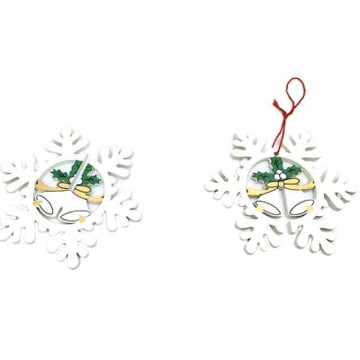 China Custom Sublimation Plastic Blank Plastic Xmas Christmas Pendant Ornament for sale