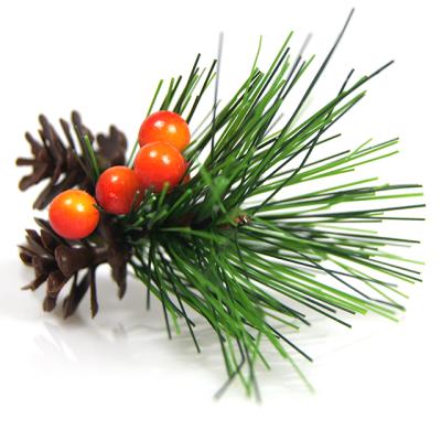 China Plastic Artificial Plant Leaves Vine With Red Berry For Backdrop Christmas Decor Christmas Wreath 2021 for sale