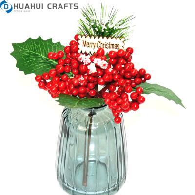 China Plastic Party Tree Ornament New Cheap Artificial Flowers Christmas Christmas Flowers for sale