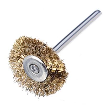 China 3pcs Roll Outdoor Metal Brush Cleaning Brush Wheels Accessories Polishing Tools 22mm/13mm/5mm Mini Stainless Steel Brass Wire for sale